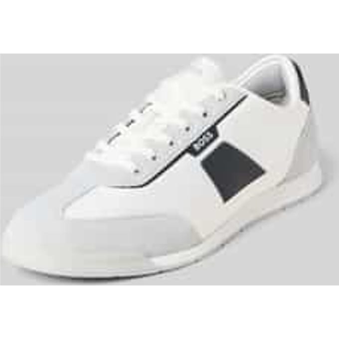 Low-top sneaker met suède-look-applicaties model 'NITAN_LOWP_NYMITH'
