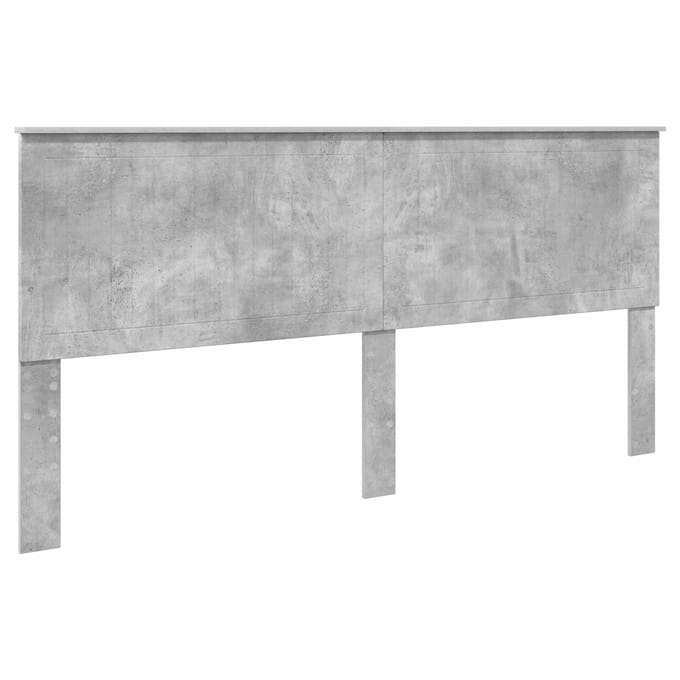 vidaXL Hoofdbord Beton Grijs Bewerkt hout