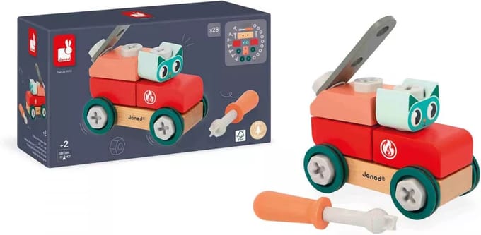 Janod - Brico'Kids - Doe-het-zelf auto - Kat