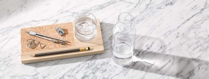 L.S.A. - Plateau Bureau Organizer Karaf Set 28 cm - Glas - Transparant