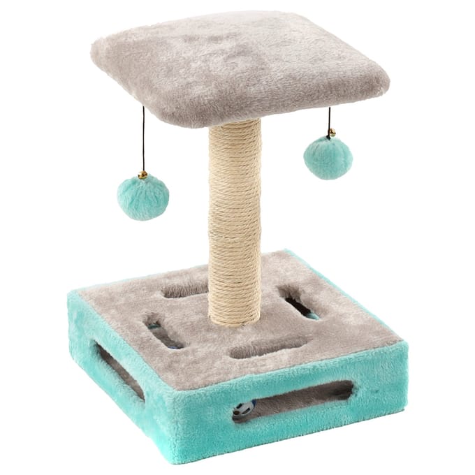 Krabpaal Cya 1 Turquoise/Grijs - Grijs - 28 x 28 x 39 cm