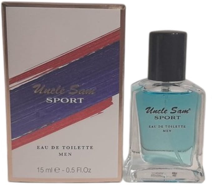 Uncle Sam Sport Black Eau de Toilette - mini parfum - Heren Parfum 15 ml