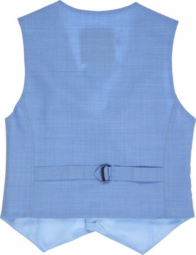 GYMP - Licht blauwe gilet - Maat 122 - Jongens - light Blue -