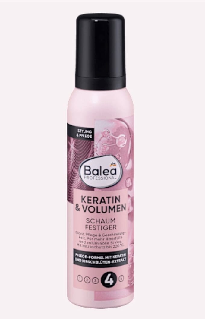 Balea PROFESSIONAL Keratine & Volume Haarmousse 150 ml