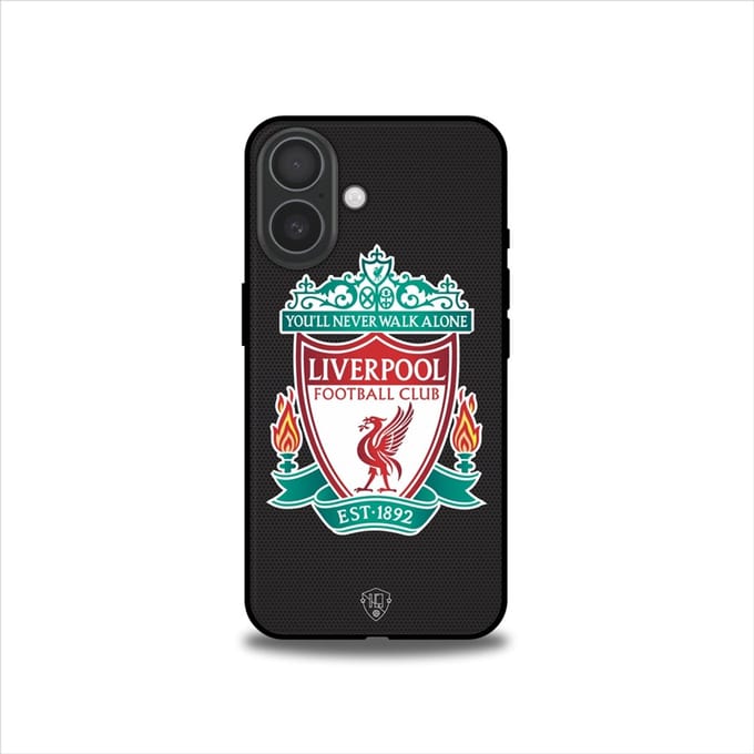 Liverpool telefoonhoesje Apple iPhone 16 - Backcover Softcase - Zwart