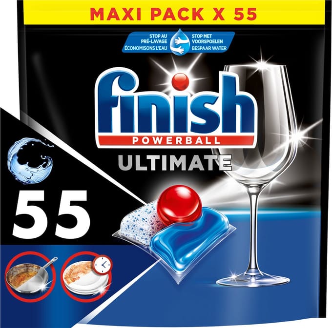 Finish Ultimate All in One Regular Vaatwastabletten - 55 Capsules