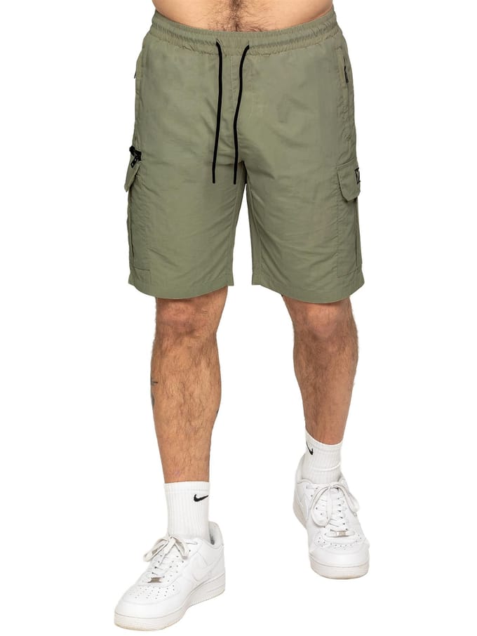 Enzo | Heren Geweven Utility Cargo Shorts