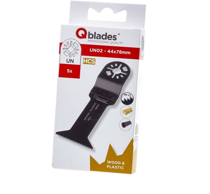 QBLADES ZAAGBLAD STANDAARD 15TPI 44X78MM HCS UN02-5ST