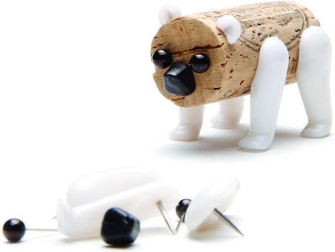 Monkey Business kurkversiering Corkers Animals - IJsbeer