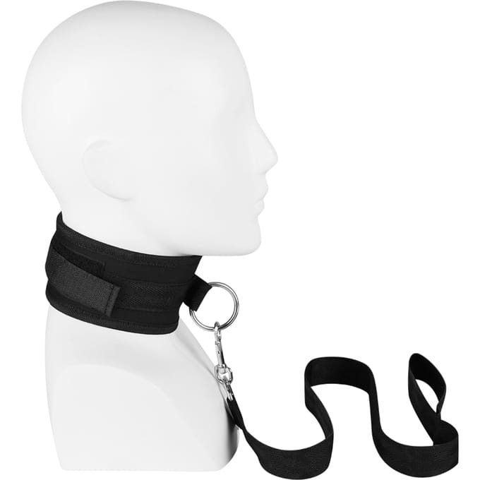 Brede halsband met riem