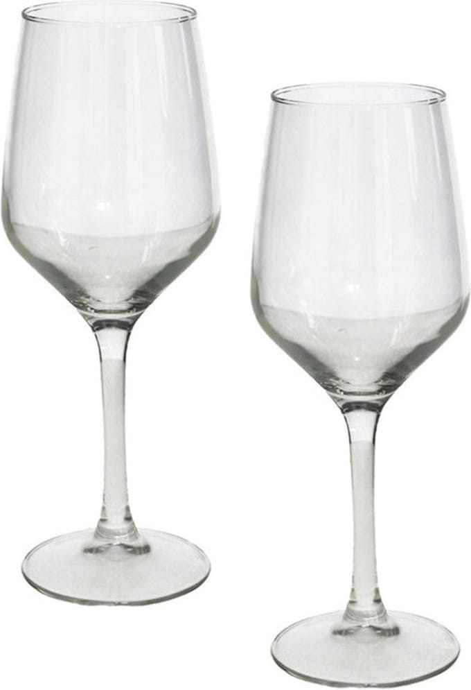 Gerimport Wijnglazen - 6x - glas - 420 ml - voor rood en wit