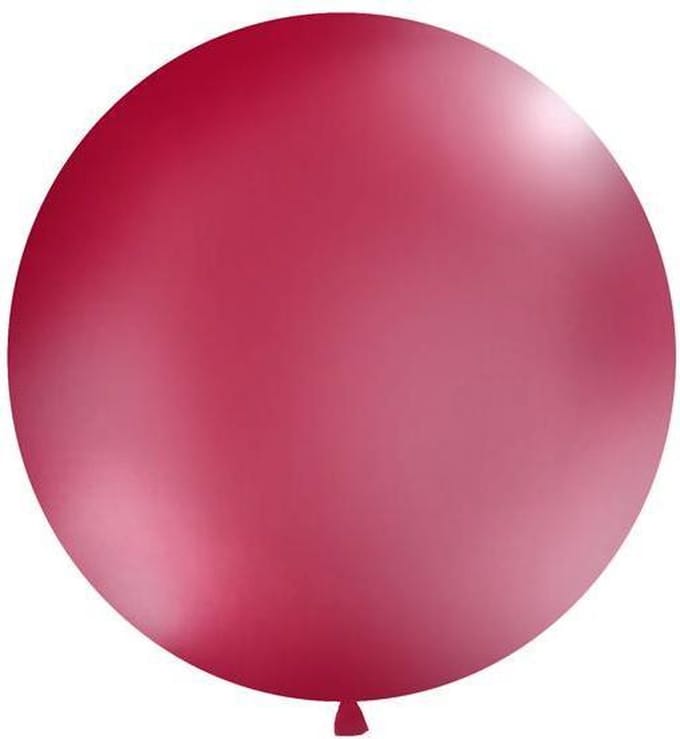 Ballonnen 1m, rond, Pastel burgundy