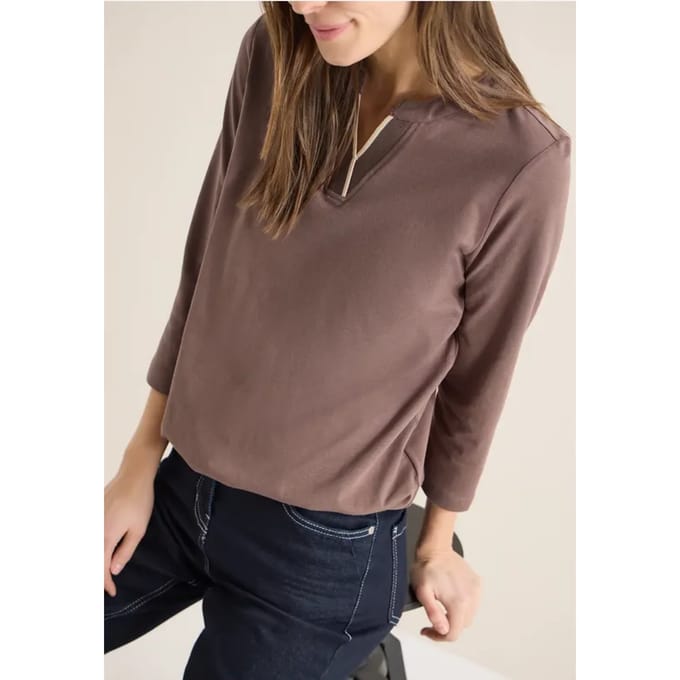 Shirt in effen kleur