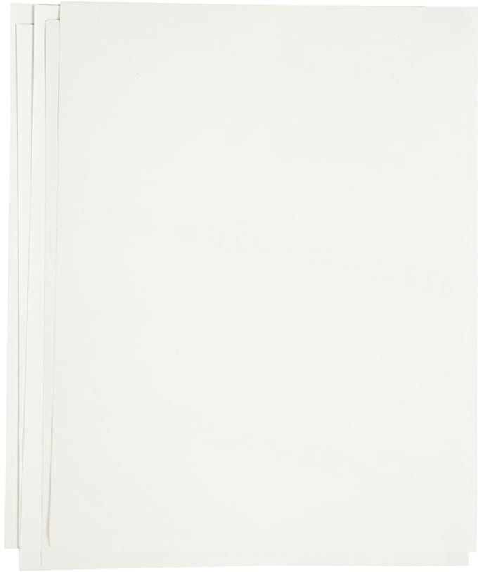 Transfer vellen, vel 21,5x28 cm, voor donker en licht textiel, wit, 12 vel