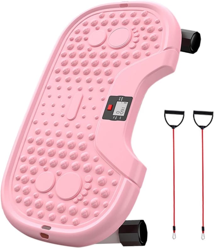 Compacte Stepper - Thuis Hometrainer - Spierversterking - Geluidsarme Technologie - 55 x 30 cm - Roze