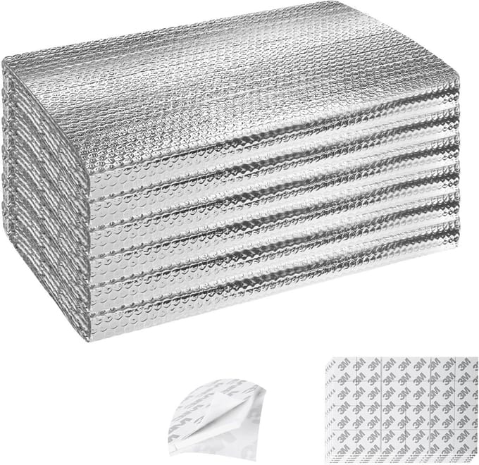 6x Dubbelwandige Warmte Isolerende Panelenset voor Garagedeur - 6mm