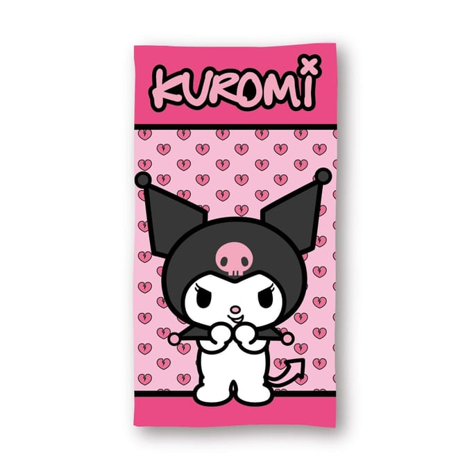 Hello Kitty Kuromi strandlaken 70 x 140 cm - polyester