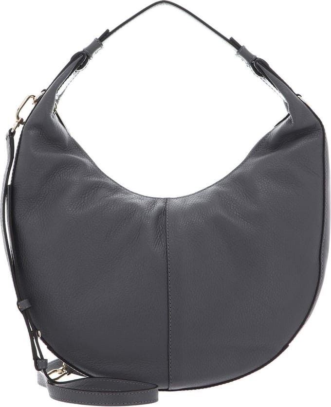 FURLA Leren Schoudertas Miastella Hobo Soil Grijs