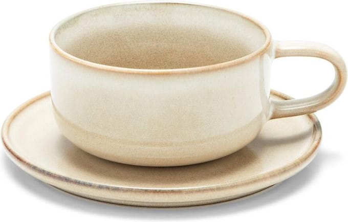 Salt&Pepper - Kop - 26cl - en schotel - natural Relic - set/6