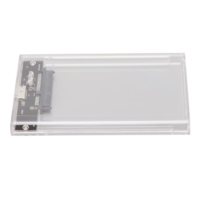 Behuizing voor harde schijf USB 3.0 SATA Harde schijf behuizing Geschikt voor 2,5 inch 79,5 mm SATA-interface transparant