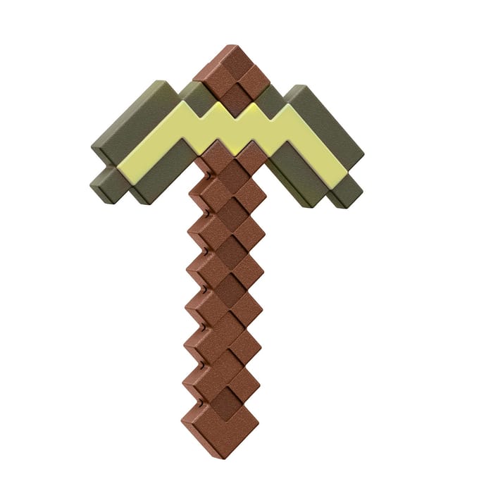 Mattel Minecraft Roleplay Replica Gold Pickaxe Replica: 1/1