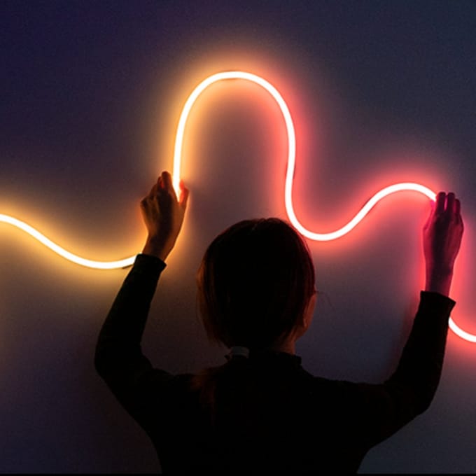 Govee slimme witte neon ledstrip 5m Matter RGBIC - flexibel