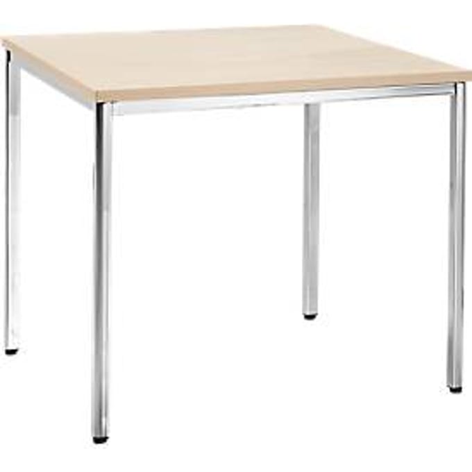 Vergadertafel, 800 x 800 mm, esdoornpatroon