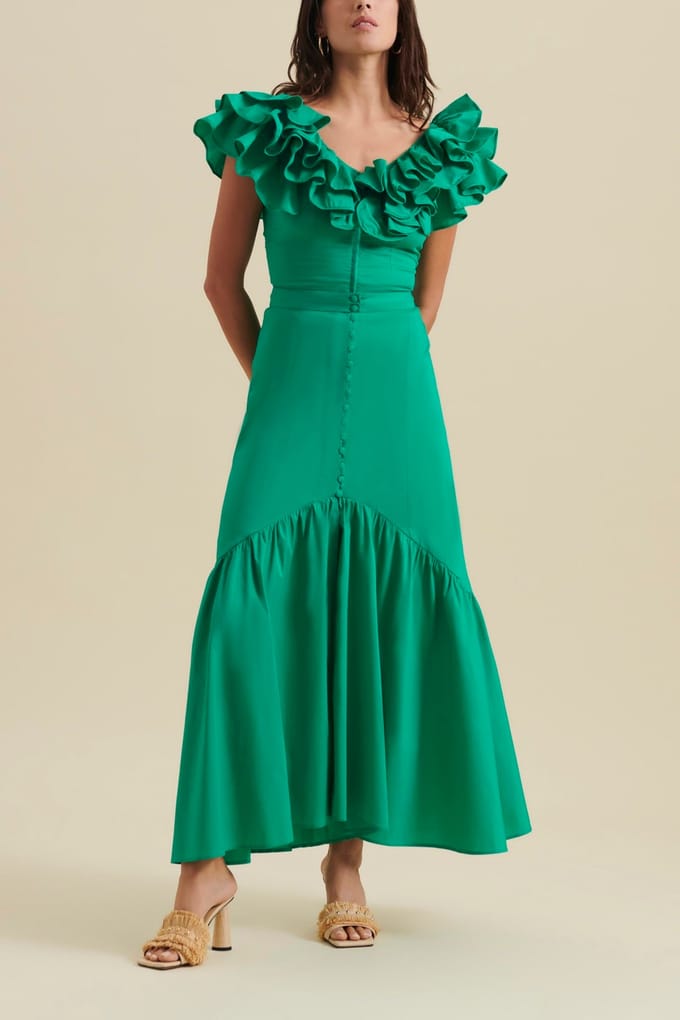 Anne Fontaine Surf Emerald Größe: 36 | Maxikleider Outlet | Damen | Grün