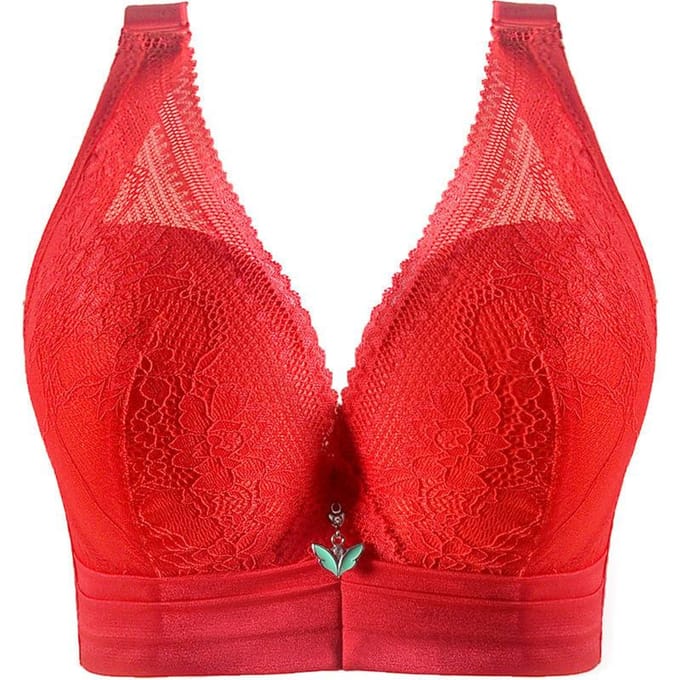 Dikke dames plus size ondergoed volledige cup dunne sectie push-up bh topondersteuning verstelbare grote cup bh 38/85C red