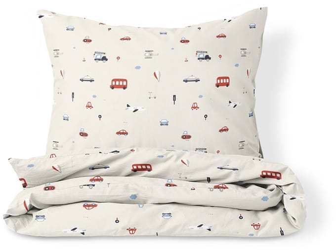 Petite Amélie Dekbedovertrekset – 120x150 cm – Flanel – Vehicles