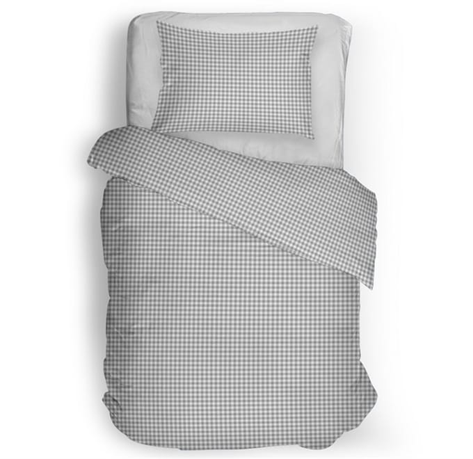 Snoozing Kaat Dekbedovertrek - Eenpersoons - 140x200/220 cm - Grey