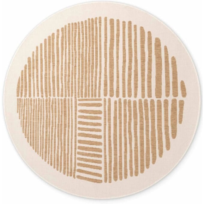 Ted Baker Ted baker haringey rond buitenkleed jute wit- 200 cm rond