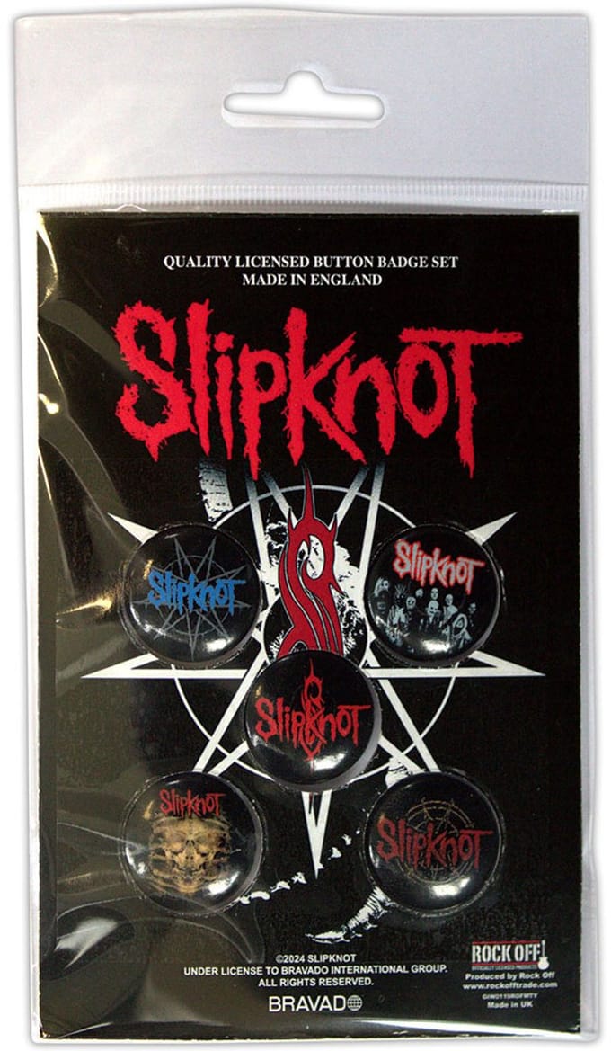 Slipknot - Tribal S Badge/button - Zwart