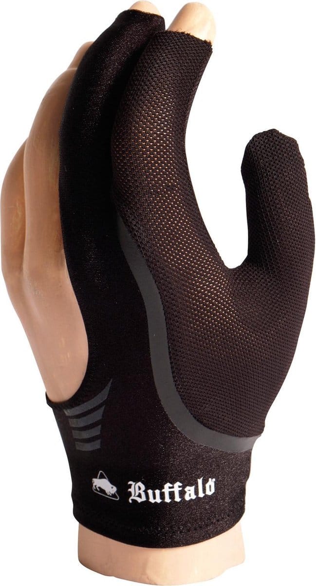 Buffalo Reversible biljarthandschoen zwart/zwart XL