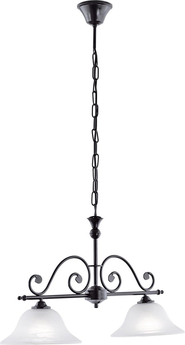 EGLO Murcia - Hanglamp - 2 Lichts - Zwart - Wit