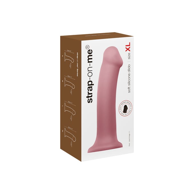 Strap-on Me Mono Density Basis Dildo - beige - maat XL