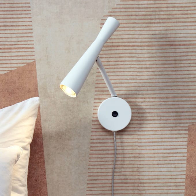 it's about RoMi Wandlamp Bordeaux - Wit - 10.5x26x34.5cm - Binnen Modern