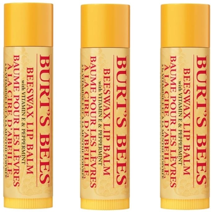 BURT'S BEES - Lip Balm Beeswax - 3 Pak