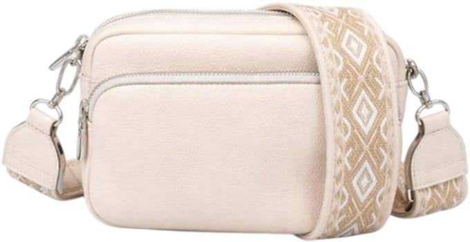 THL Design - Kleine Dames Schoudertas - Klein Tasje - Bag Strap - Beige