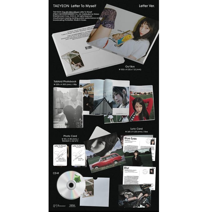 TAEYEON (SNSD) [LETTRE À MOI-MÊME] 6e MINI ALBUM MYSELF VER.