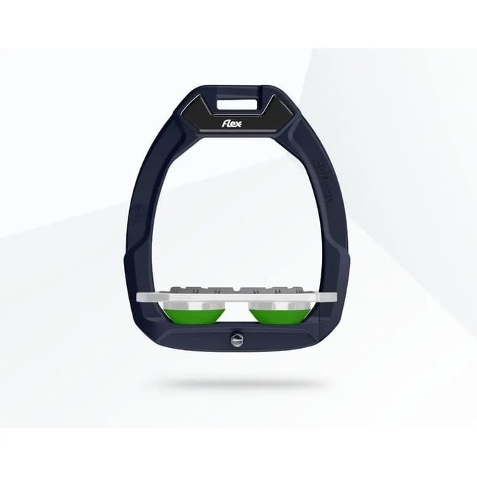 Veiligheidsletjes voor paardrijden Plat Grip Rood/Grijs/Groen Flex-On Safe-On