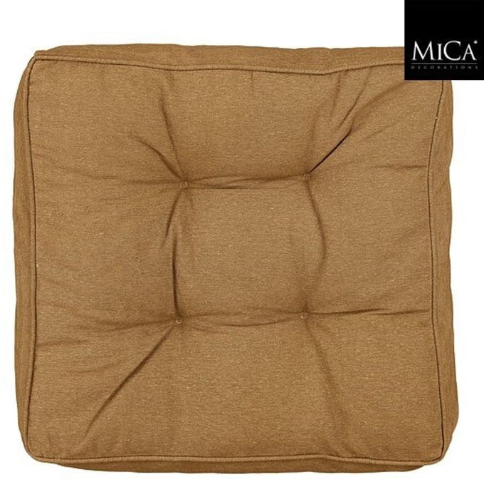Mica Decorations Como Matraskussen – 47 x 47 x 7 cm – Bruin