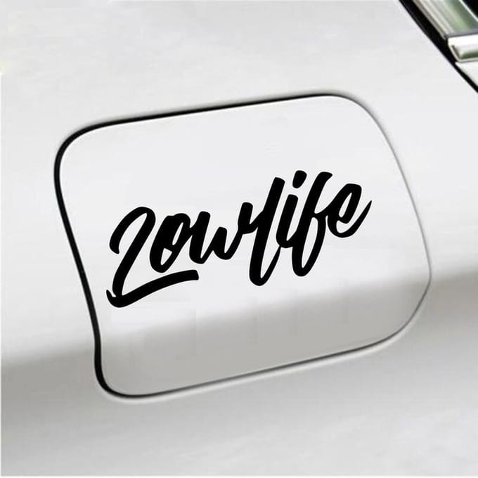 Bumpersticker - Lowlife - 6,4 X 16,8 - Zwart