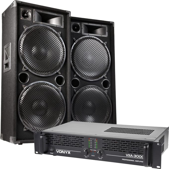 MAX Dark Night 215 geluidsinstallatie - 4000W max.