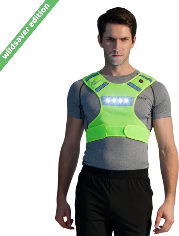 InVincer® Club - Hardloop verlichting - Wildsaver edition - Led vest Hardloop reflectievest Geel - L