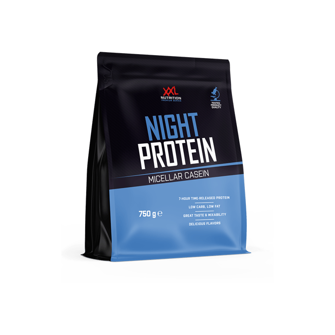 XXL Nutrition - Night Protein - Banaan - Caseïne Eiwitpoeder - 750 g