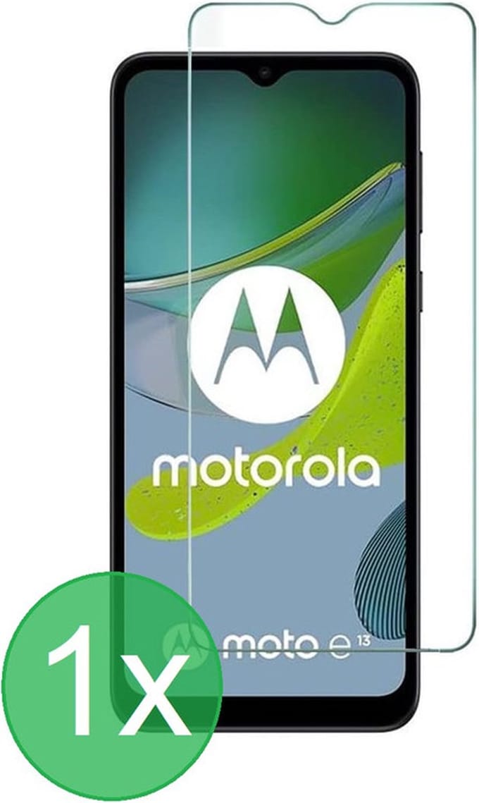 Screenprotector 1x Geschikt voor: Motorola Moto E13 - screen protector - glas - bescherm - beschermglas - ZT Accessoires