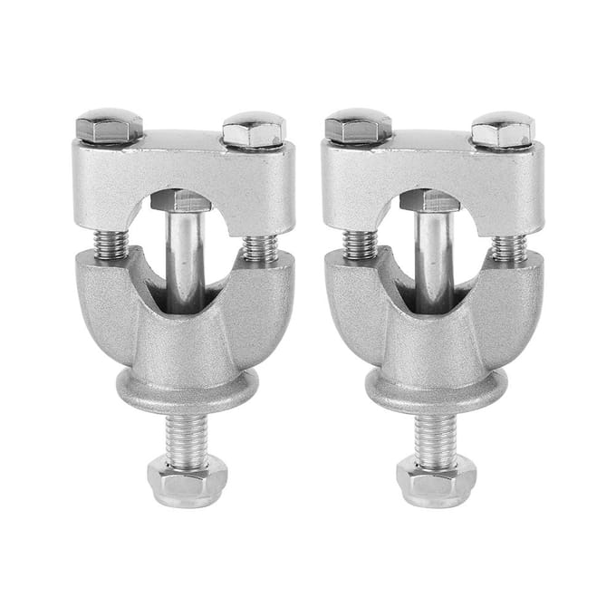 1 Paar 78  22mm Zilver Stuurbevestiging Montage Verhoger Klem Voor ATV Motorfiets white