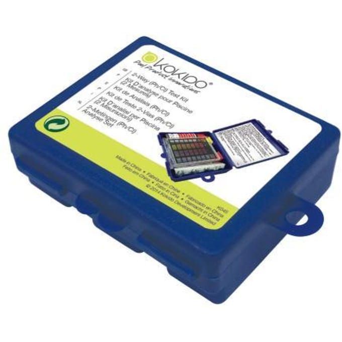 Tweedelige test kit (Ph/Cl) 20Cc Phenol + 20 stuks DPD - Kokido
