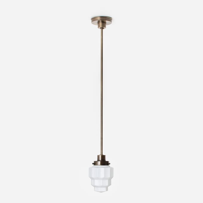 Hanglamp Empire 20's Brons - Art Deco Trade